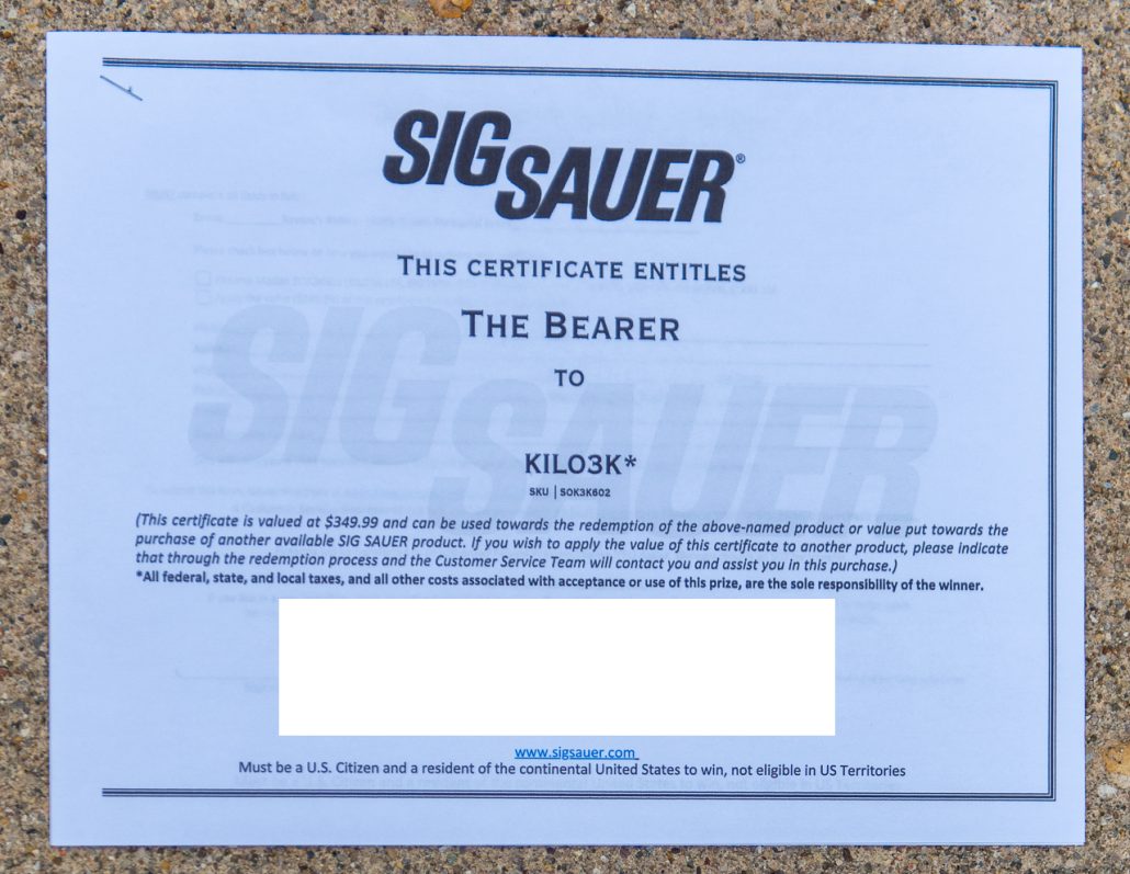 MBMI: SIG Sauer KILO3K Laser Rangefinder