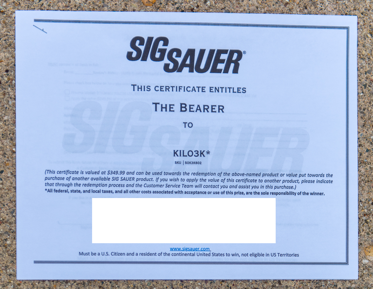 MBMI: SIG Sauer KILO3K Laser Rangefinder